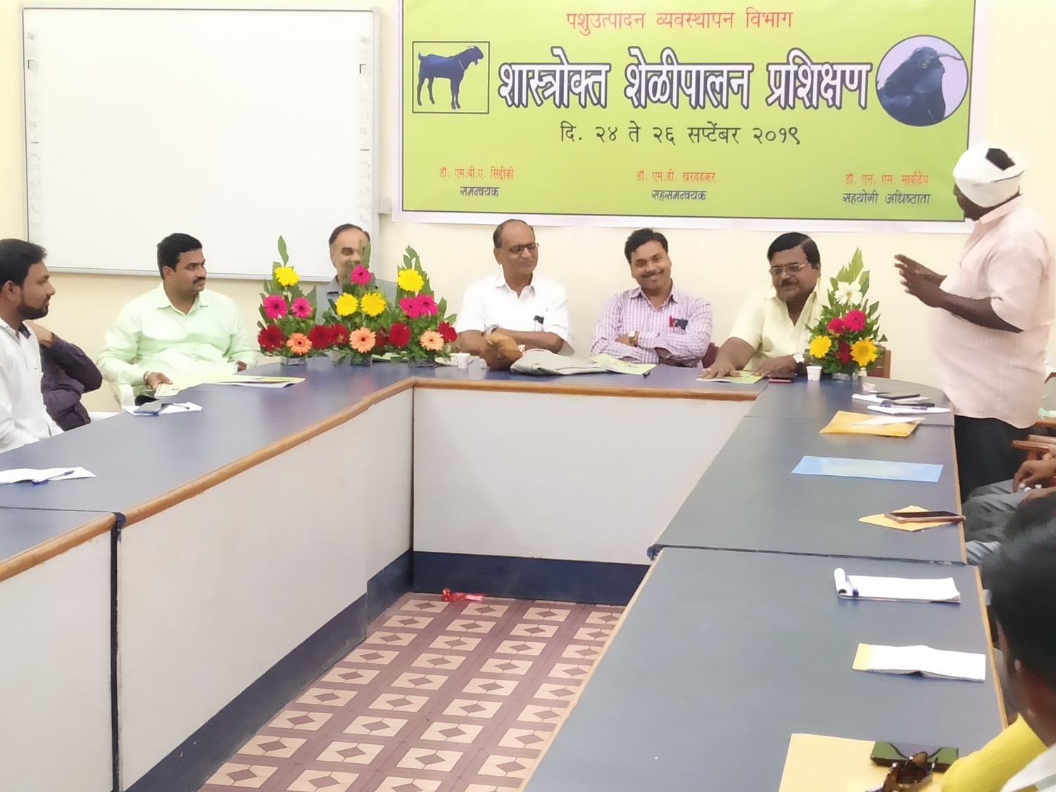 Participant Expressing Views During Valedictory Programme Of Goat Training